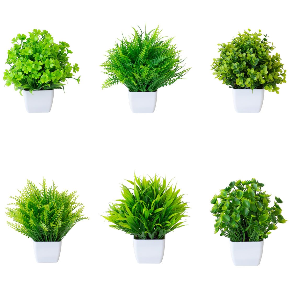 Amazon｜HGJH 人工観葉植物 フェイクグリーン フラワー11 小型鉢植え